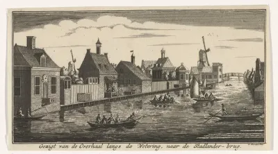 Gezicht op de wetering richting de Stadlanderbrug