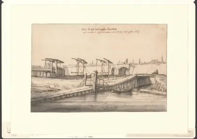 Gezicht op de Weteringpoort