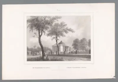 Gezicht op de Willemskerk te Batavia