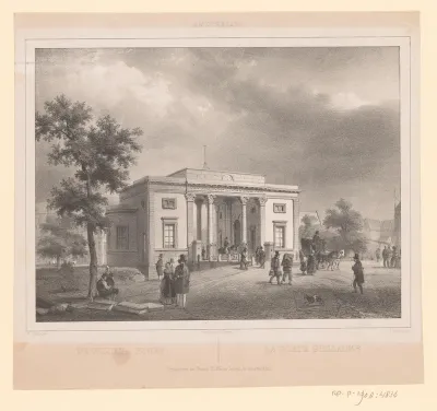 Gezicht op de Willemspoort te Amsterdam