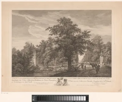 Gezicht op de Wittevrouwenpoort bij Utrecht