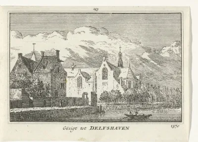Gezicht op Delfshaven, 1570