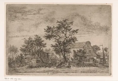Gezicht op Delfshaven vanaf het water