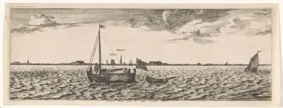 Gezicht op Delft en De Lier