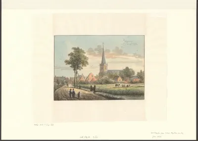 Gezicht op Diemen vanuit het zuidwesten