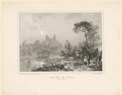 Gezicht op Doune Castle