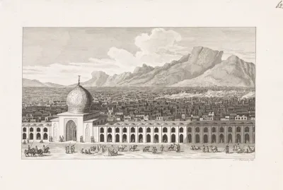 Gezicht op een Arabische stad
