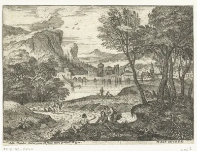 Gezicht op een bergdorp