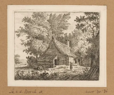 Gezicht op een boerderij aan de Amstelveenseweg