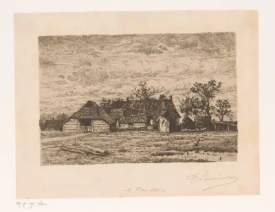 Gezicht op een boerderij bij Kapellen