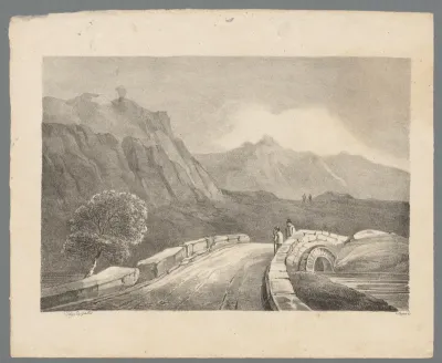 Gezicht op een brug in Wales