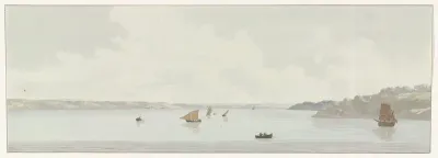Gezicht op een deel van het Mare Piccolo
