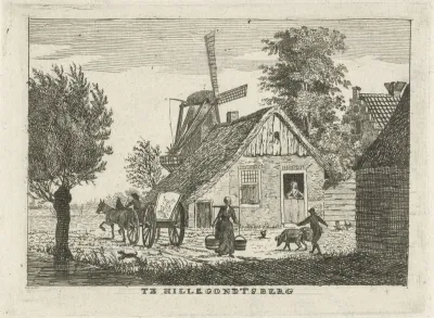 Gezicht op een dorp