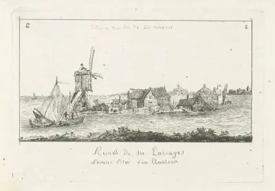 Gezicht op een eiland