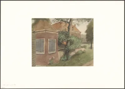Gezicht op een huis aan de Amsteldijk