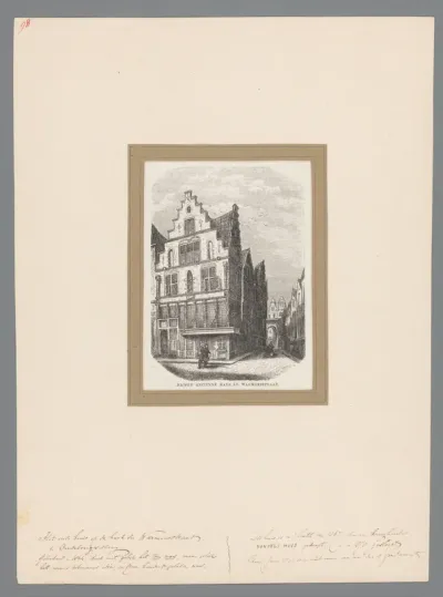 Gezicht op een huis in de Warmoesstraat