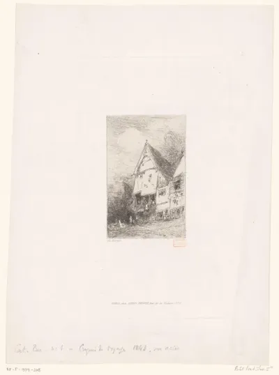 Gezicht op een huis