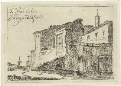 Gezicht op een Italiaanse stad of dorp