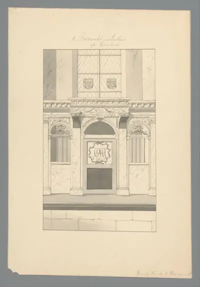Gezicht op een kapel in de Grote Kerk te Dordrecht