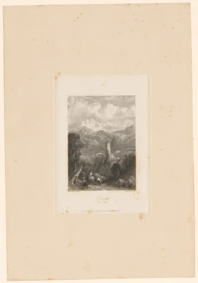 Gezicht op een kasteel in Tirol