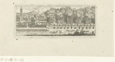 Gezicht op een landgoed