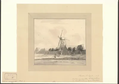 Gezicht op een molen