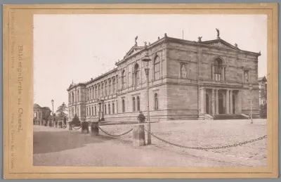 Gezicht op een museum in Kassel