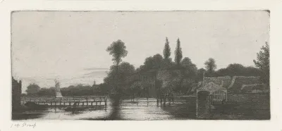 Gezicht op een rivier