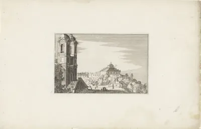 Gezicht op een stad