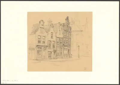 Gezicht op een straat te Amsterdam