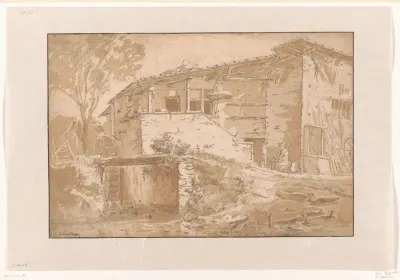 Gezicht op een watermolen