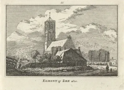 Gezicht op Egmond aan Zee, 1620