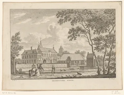 Gezicht op Eminga State te Goutum