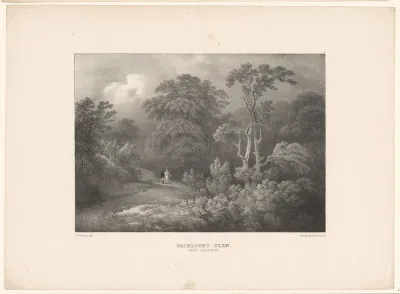 Gezicht op Fairlight Glen, nabij Hastings