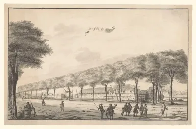 Gezicht op fort de Waterplaats aan de Molenvliet te Batavia