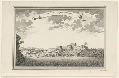 Gezicht op Fort Dixcove, vanuit het Zuiden