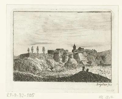 Gezicht op Fort Ehrenbreitstein