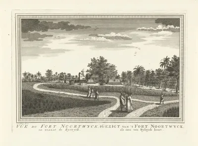 Gezicht op fort Noordwijk