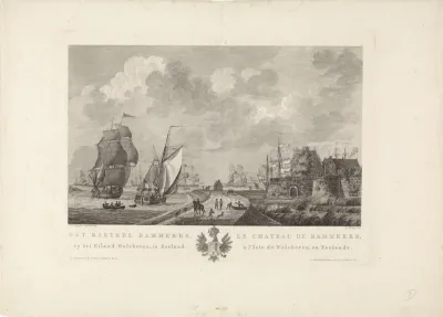 Gezicht op fort Rammekens