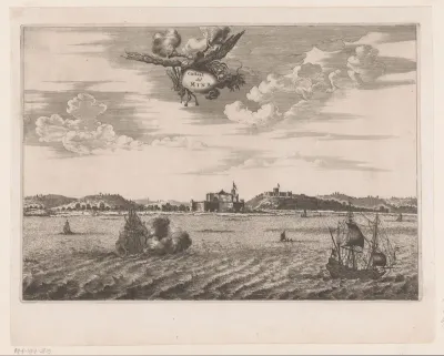 Gezicht op Fort Sint-George te Ghana