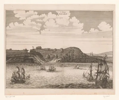 Gezicht op Fort Tacaray