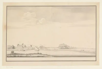 Gezicht op Fort Valkenburg