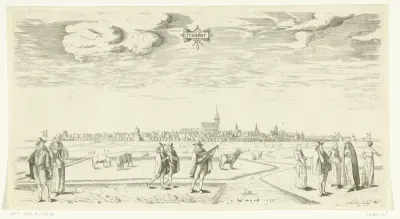 Gezicht op Franeker 1598