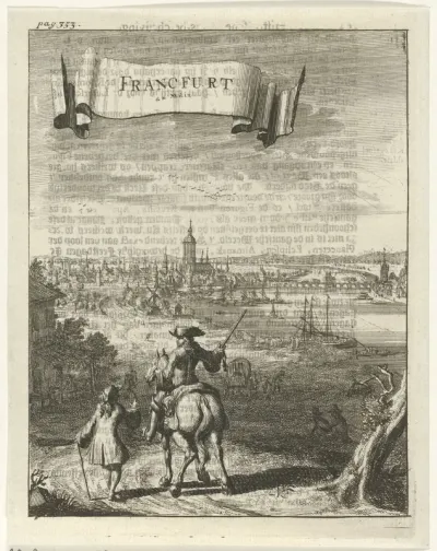Gezicht op Frankfurt am Main