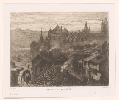 Gezicht op Freiburg