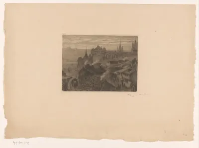 Gezicht op Fribourg