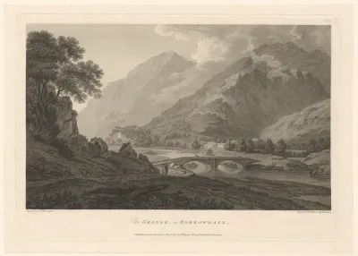 Gezicht op Grange in Borrowdale