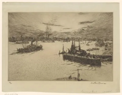 Gezicht op Gravesend