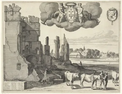 Gezicht op Haarlem A, linker blad