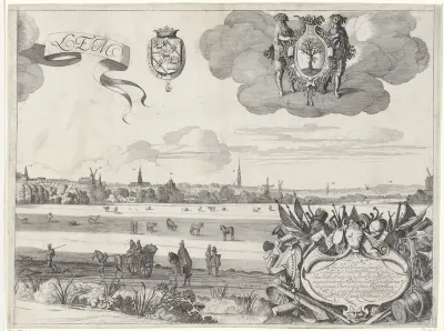 Gezicht op Haarlem A, rechter blad